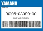 Yamaha Genuine Bolt, Washer Based 90105-08099-00. Fixed Price $7.72.