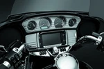 Kuryakyn Tri-line Stereo Trim Chrome Deluxe Kit 7240. Fixed Price $86.99.
