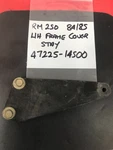 Suzuki RM250 Sidepanel L/h Stay Oem Used 1984-85 P/n 47225-14500. Fixed Price $25.00.