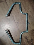 Lindby Custom Inc. Multibar Chrome Front Highway / Engine Guard - Patent #D3. Fixed Price $120.00.