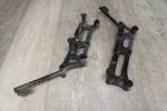 05-07 Kawasaki Vulcan 1600 Saddlebag Case Mounting Bracket Set Pair. Fixed Price $25.00.