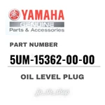 Yamaha Genuine Oem Parts Oil Level Plug 5UM-15362-00-00 For WR250F. Fixed Price $38.66.