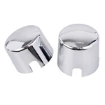 Chrome Rear Axle Nut Cover Caps Kit For Harley Softail Deluxe Flstn Custom Fxstc. Fixed Price $28.30.