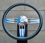 14" Billet Double Barrel Carbon Fiber Half Wrap Steering Wheel Chevy Horn 6 Hole. Fixed Price $165.82.