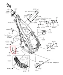 Genuine Oem Kawasaki KX250F 2017-2020 Left Side Engine Frame Guard. Fixed Price $18.88.