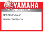 Yamaha Oem Part 8ET-21963-00-00 Patch. Fixed Price $16.49.