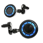 Blue Reactor Motorcycle Bar End Mirrors For Yamaha Yp 250 400 Majesty All Year. Fixed Price $59.70.