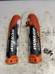 2008 Front Fork Protectors Guards Mounting Bolts Sx. Fixed Price $25.00.