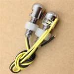 Httmt Motorcycle Chrome Universal Led License Tag Plate Bolt Light. Fixed Price $11.76.