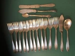 (12) Vintage Lady Doris Silver Plate Salad Forks Antique Fancy Decorative & More. Fixed Price $39.95.