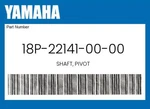Yamaha Genuine Shaft, Pivot 18P-22141-00-00. Fixed Price $50.88.