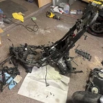 1 Mile 24 25 Kawasaki Ninja EX500 Frame / Chassis - Good To Ready Ez. Fixed Price $1400.00.
