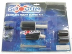 Black Complete Race Slider Kit For 09-12 Kawasaki ZX6R Shogun 755-4439. Fixed Price $69.95.
