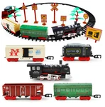 Boley Classic American Train 5 Car Set-tracks, Trees,road Signs Battery Powered. Fixed Price $25.00.