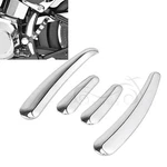 Chrome Abs Swingarm Frame Insert Set For Harley Softail Fxstc Flstn Flss. Fixed Price $18.98.
