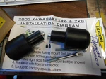 LP-001516 Lightning Performance 03-04 Kawasaki ZX6RR 636 Frame Sliders Black. Fixed Price $24.99.