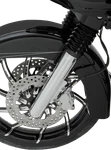 Arlen Ness 40-502 Hot Legs For Bagger Models Chrome Deep Cut Dual Disc. Fixed Price $849.95.