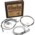 Burly Brand Black Vinyl Jail Cable Kit For 10" Handlebars B30-1146. Fixed Price $200.17.