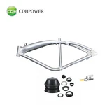 Cdhpower Brushed Alum Gas Bike Frame, Felt Faker 3.4L & Headset Petcock. Fixed Price $170.89.
