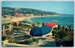 Laguna Beach California Waterfront Victor Hugo Inn Sun Umbrellas 1950S Postcard. Fixed Price $9.35.