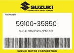 Suzuki Genuine Pad Set 59100-35850. Fixed Price $39.09.