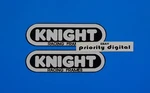 2X Knight Racing Frame Decals White Stickers Xr,harley, Ktm Flat Track Pick Size. Fixed Price $29.99.