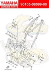 Yamaha Bolt (1W1) 90105-08099-00. Fixed Price $19.00.