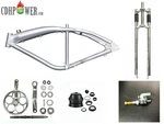 Cdhpower Brushed Alum Felt Faker Gas Frame 3.4L & 44T Wide Crank 26" Bike Fork. Fixed Price $299.79.