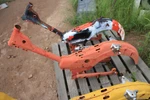 1969 Honda Trail CT90K1 Frame Chassis W/ Swing Arm And Bill Of Sale. Red. Fixed Price $120.00.