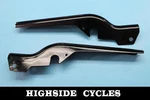 1373 91 Harley-davidson Electra Glide Rear Fork Swingarm Covers. Fixed Price $30.00.