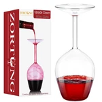 Zortung Upside Down Wine Glass Unique Cute Fancy And 14 Ounces, Transparent. Fixed Price $26.99.