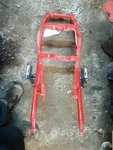 2011 09-12 Triumph Street Triple 675 Rear Rail Straight. Fixed Price $109.12.