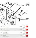 Genuine Yamaha Oem Visor Hardware Kit For F1W-U515P-01-00 Bnib. Fixed Price $7.98.