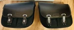 Triumph Bobber Speedmaster 1200 Black Waxed Cotton Panniers Right Left And Rails. Fixed Price $500.00.