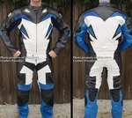 2PC Viper Motorcycle Race Racing Street Riding Leather Track Suit Blue Gp Armor. Fixed Price $269.00.