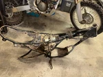 80,81 Yamaha DT-125, DT-175 Frame And Swingarm, 3J0-21110-00-33. Fixed Price $139.00.