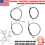For 1970-1971 Honda Trail CT90 K2 K3 Brake Cable Throttle Speedo Set Us. Fixed Price $38.99.