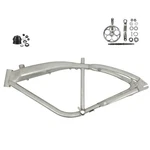 26" Brushed Alum Gas Frame, 135MM Dropout 3.4L Tank W/headset & 44T Crank. Fixed Price $212.66.