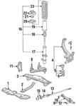 Genuine Honda Front Cross-member 50250-SM4-A03. Fixed Price $106.61.
