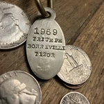 1969 Triumph T120R Bonneville Motorcycle Key Fob. Fixed Price $19.95.