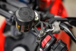 Mnnthbx Ducati Hypermotard 698 Mono Mirror Elimination Kit - Reservoir Brackets. Fixed Price $70.00.