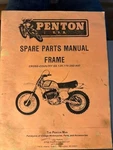1976 Penton Spare Parts Manual Frame Cross Country Gs 125-175, 250, 400. Fixed Price $35.00.