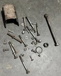 Used Oem Honda Lower Front Engine Mount, Axle Bolt, + Misc JC-437. Fixed Price $28.00.
