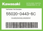 Kawasaki Genuine Guard,engine,lwr,ebony 55020-0443-6C. Fixed Price $28.51.