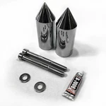 Hongk 91-98 Honda Cbr 600 F2 F3 Chrome Spike Frame Sliders Crash Protector. Fixed Price $15.00.