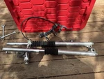 79, 80 Honda XR-500 Forks And Triple Claamps, 51500-429-000. Fixed Price $95.00.