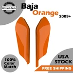 Baja Orange Mid Frame Air Deflectors Heat Shield Trim Covers For 2009+ Harley. Fixed Price $119.00.