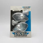 Drag Specialties 0640-0191 Pork Chop Mirrors Chrome Harley Touring Flht Flhx. Fixed Price $42.95.