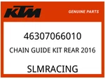 Ktm Oem Part 46307066010 Chain Guide Kit Rear 2016. Fixed Price $45.42.