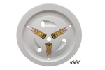 Dominator Race Products Wheel Cover Bolt-on White 1013-B-WH. Fixed Price $43.96.